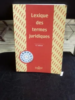 LEXIQUE DES TERMES JURIDIQUES