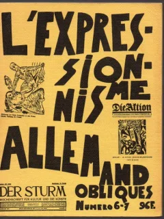 L'EXPRESSIONNISME ALLEMAND OBLIQUES NO. 6-7   (CARTE IN LIMBA FRANCEZA)