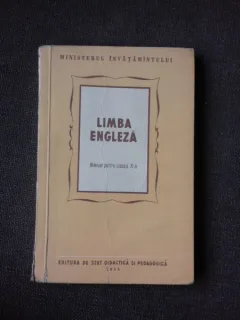 LIMBA ENGLEZA, MANUAL CLASA X-A