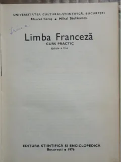 LIMBA FRANCEZA CURS PRACTIC - MARCEL SARAS