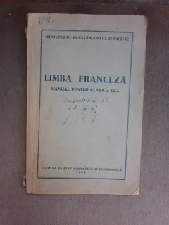 Limba franceza, manual pentru clasa a IX-a