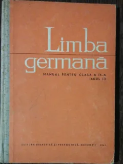 LIMBA GERMANA -MANUAL PENTRU CLASA A IX-A