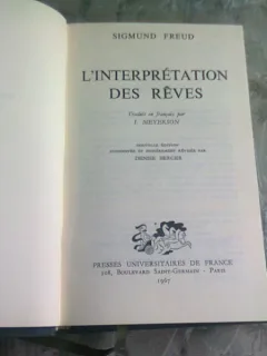 L'INTERPRETATION DES REVES - SIGMUND FREUD (CARTE IN LIMBA FRANCEZA)