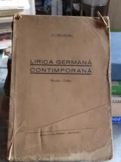 LIRICA GERMANA CONTEMPORANA STUDIU CRITIC , Ion San-Giorgiu