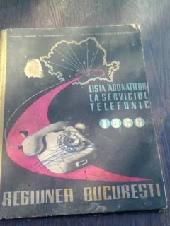 LISTA ABONATILOR LA SERVICIUL TELEFONIC, REGIUNEA BUCURESTI 1966