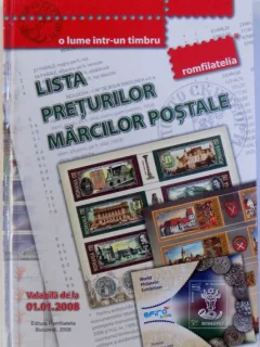 LISTA PRETURILOR MARCILOR POSTALE - VALABILA DE LA 01. 01. 2008