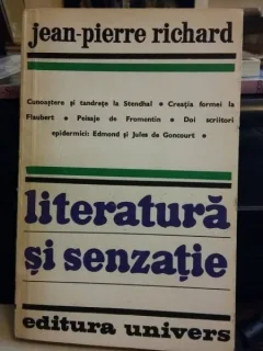 LITERATURA SI SENZATIE-JEAN-PIERRE RICHARD,BUC.1980