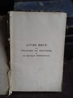 LIVRE BRUN SUR L'INCENDIE DU REICHSTAG ET LA TERREUR HITLÉRIENN - (CARTEA BRUNA DESPRE INCENDIUL DE LA REICHSTAG SI TEROAREA HITLERISTA)