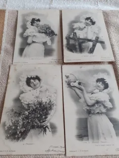 LOT CARTI POSTALE PERIOADA INTERBELICA, 3+1, TOATE CIRCULATE