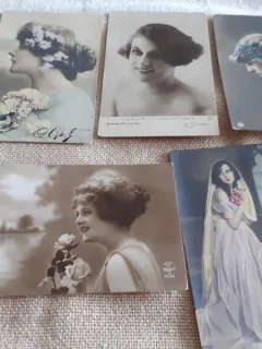 LOT CARTI POSTALE PERIOADA INTERBELICA, 4+1, 3 CIRCULATE SI 2 NECIRCULATE
