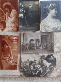 LOT CARTI POSTALE PERIOADA INTERBELICA, 5+1, 2 CIRCULATE SI 4 NECIRCULATE