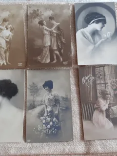 LOT CARTI POSTALE PERIOADA INTERBELICA, 5+1, 3 CIRCULATE SI 3 NECIRCULATE