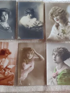 LOT CARTI POSTALE PERIOADA INTERBELICA, 5+1, 3 CIRCULATE SI 3 NECIRCULATE