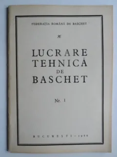 Lucrare tehnica de baschet nr.1/1966