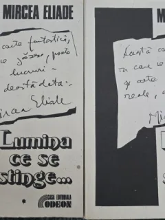 LUMINA CE SE STINGE - MIRCEA ELIADE (2 volume)
