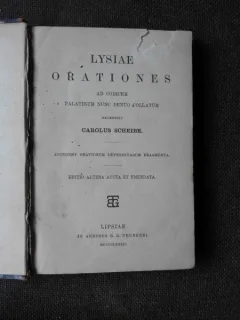 LYSIAE ORATIONES  (CARTE IN LIMBA GREACA VECHE)