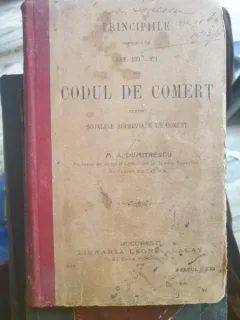 M. A. Dumitrescu - Principiile cuprinse in art. 490-971 din Codul de Comert pentru Scoalele superioare de Comert