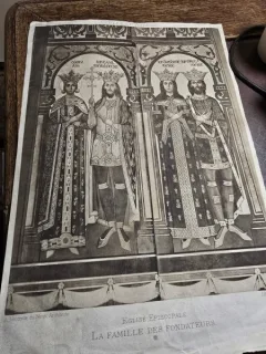 Manastirea Curtea de Argeș planșa cu heliogravura / 9 / după cliseu fotografic realizat de fotograful curții regale, I. Spirescu