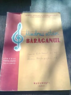 MANDRU-I ASTAZI BARAGANUL. CANTECE PENTRU GRUPURI FOLCLORICE