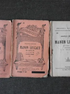 Manon Lescaut - Abatele Prevost  3 volume