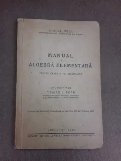Manual de algebra elementara pentru clasa a VI-a secundara - A. Hollinger