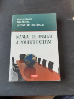 MANUAL DE ANALIZA A POLITICII EXTERNE - IULIA MOTOC