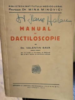 MANUAL DE DACTILOSCOPIE - VALENTIN SAVA