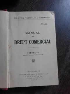 MANUAL DE DREPT COMERCIAL, PARTEA A IV-A