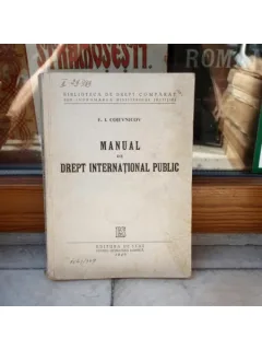 Manual de drept international public , F. I. Cojevnicov , 1949
