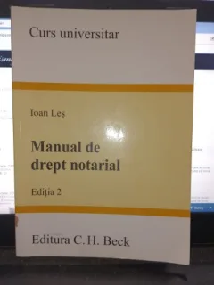 Manual de drept notarial (editia 2) - Ioan Les