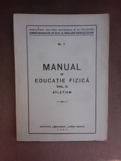 Manual de educatie fizica, volumul II atletism