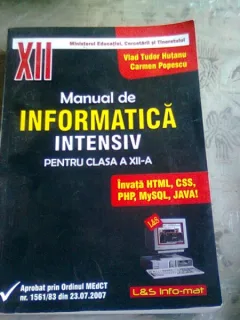 MANUAL DE INFORMATICA INTENSIV PENTRU CLASA A XII-A - VLAD TUDOR HUTANU