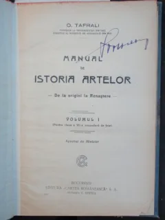 MANUAL DE ISTORIA ARTELOR - O. TAFRALI VOL.I