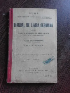 MANUAL DE LIMBA GERMANA PENTRU CLASA III SECUNDARA DE BAIETI SI FETE - MIHAIL DRAGOMIRESCU