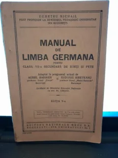 Manual de limba germana pentru clasa VII-a secundara de baieti si fete - Demetru Michail  editia a V-a