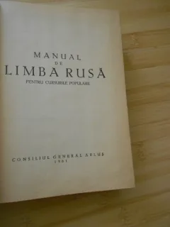 Manual de limba rusa pentru cursurile populare an 1961/743pag
