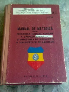 MANUAL DE METODICA PENTRU PREGATIREA MILITARA COMUNA A GARZILOR NATIONALE SI PREGATIREA DE SPECIALITATE A SUBUNITATILOR DE ASIGURARE