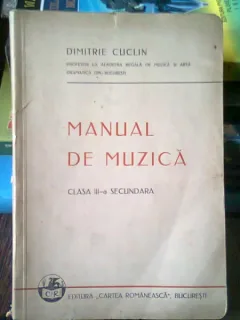 MANUAL DE MUZICA. CLASA III-A SECUNDARA - DIMITRIE CUCLIN