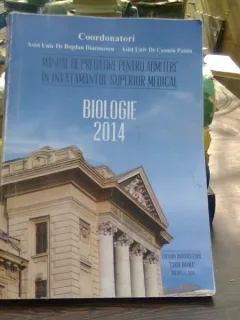 MANUAL DE PREGATIRE PENTRU ADMITERE IN INVATAMANTUL SUPERIOR MEDICAL, BIOLOGIE DE BOGDAN DIACONESCU, COSMIN PANTU, 2014