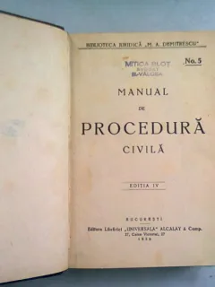 MANUAL DE PROCEDURA CIVILA NR.5