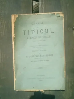 Manual de tipicul bisericei ortodoxe compus in anul 1854 - Protosingelul Melchisedek