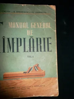MANUAL GENERAL DE TAMPLARIE - I. CIRSTEA  VOL.I
