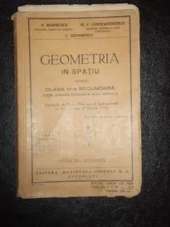 Manual Geometria in spatiu - P. Marinescu
