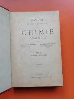 Manual teoretic si practic de chimie analitica Vol. I - St. Minovici, Constantin Kollo