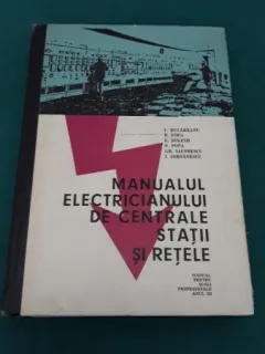 MANUALUL ELECTRICIANULUI DE CENTRALE STAȚII ȘI REȚELE/ C. RUCĂREANU/ 1970