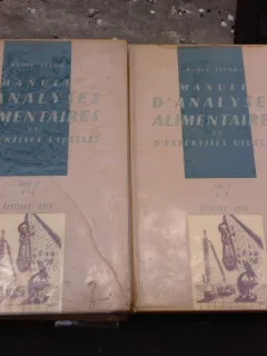 MANUEL D'ANALYSES ALIMENTAIRES ET D'EXPERTISES USUELLES - RAOUL LECOQ  2 VOLUME  (CARTI IN LIMBA FRANCEZA)