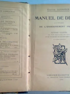 MANUEL DE DESSIN A L'USAGE DE L'ENSEIGNEMENT PRIMAIRE - GASTON QUENIOUX