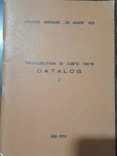 Manuscrise si carti rare, catalog 2 - I. Kara