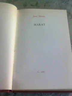 MARAT - JEAN MASSIN (CARTE IN LIMBA FRANCEZA)