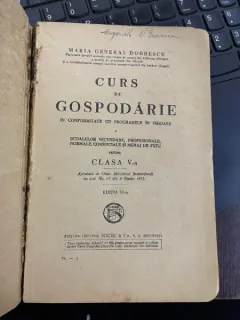 MARIA GENERAL DOBRESCU CURS DE GOSPODARIE